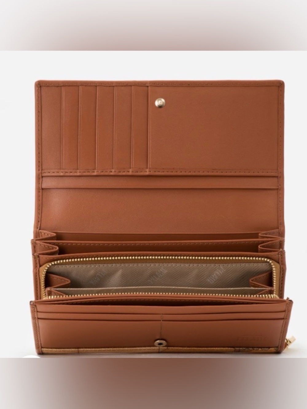 Alviero Martini 1A Classe Geo Classic wallet with front snap zip around NWT - Picture 6 of 7